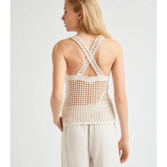 NWT Splendid Tank Esme Paillette Coastal Boho Lagenlook Festival Women's Size XS - Picture 3 of 8